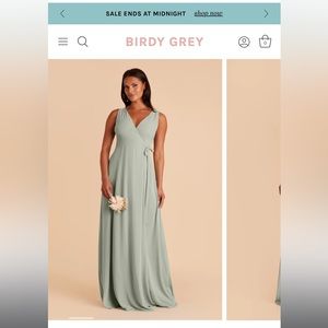 birdy grey chiffon sage bridesmaid dress